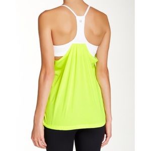 Fabletics neon yellow green norwalk tank top M